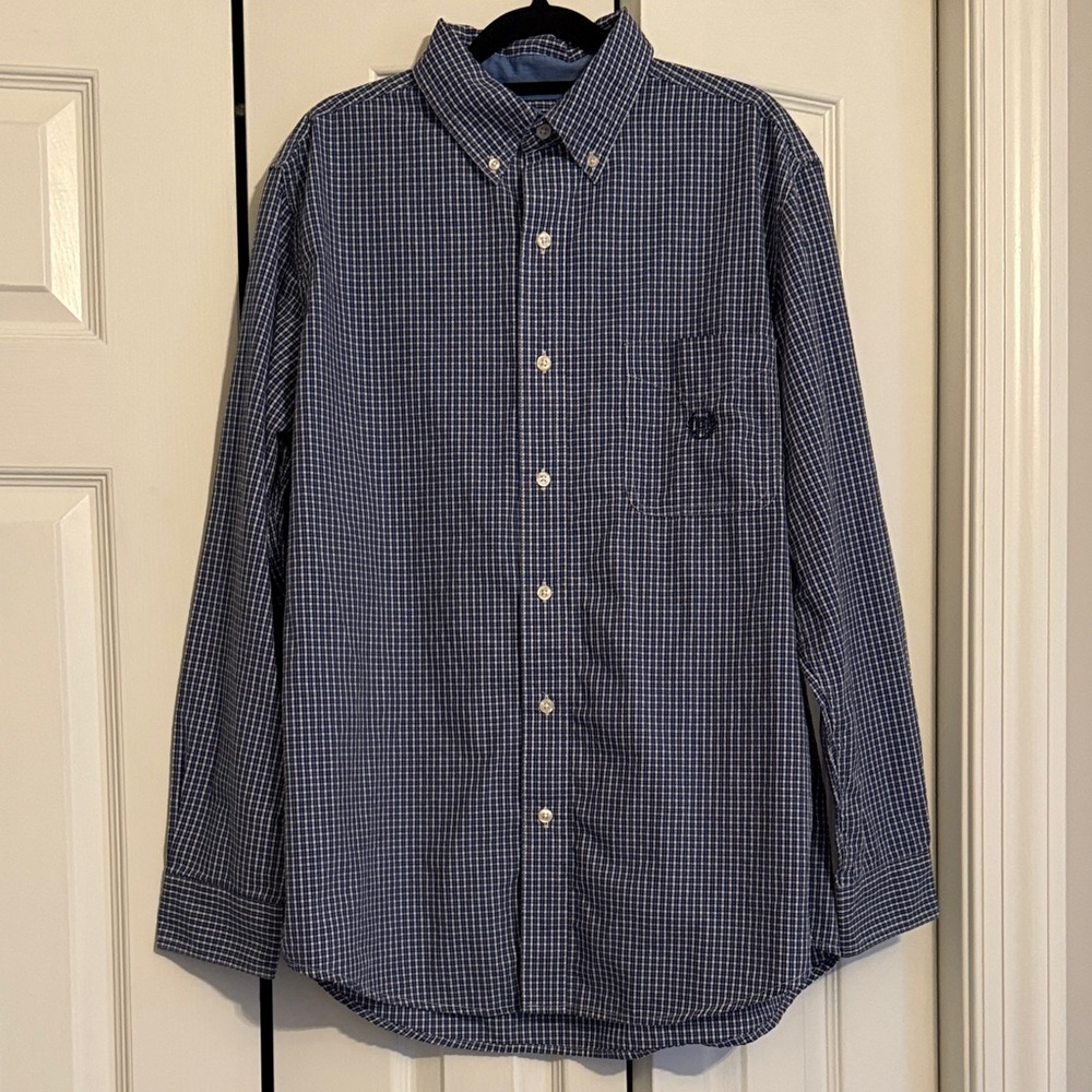 Chaps Blue Plaid Shirt